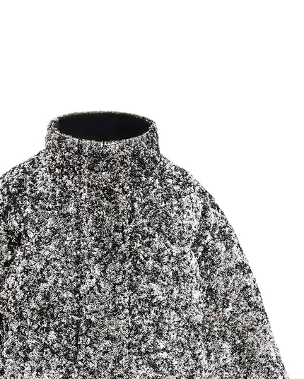 kids atelier tulleen Black Glitter Puffer Jacket