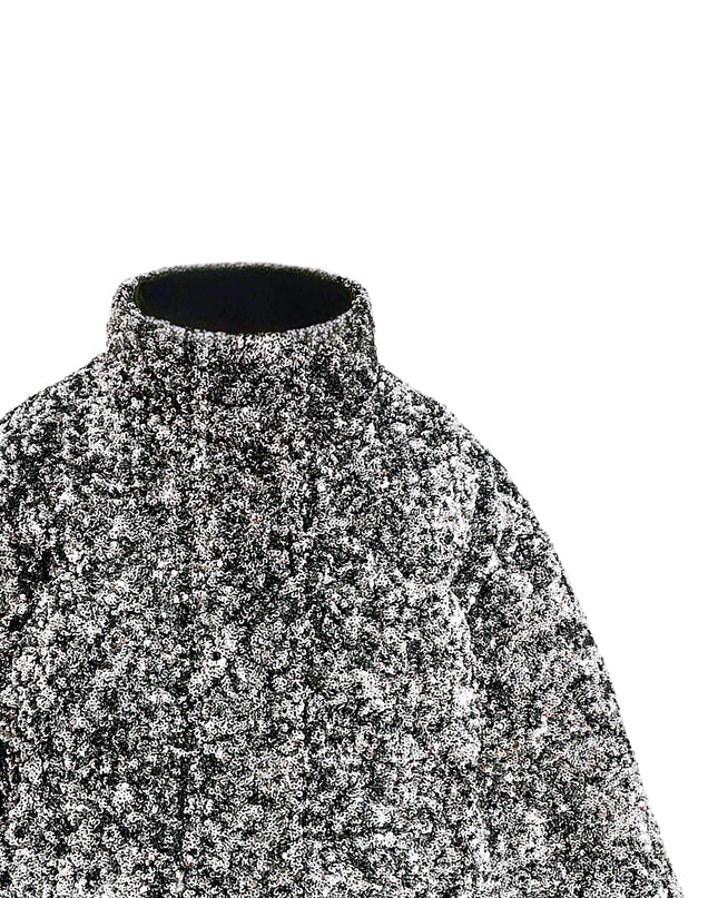 kids atelier tulleen Black Glitter Puffer Jacket