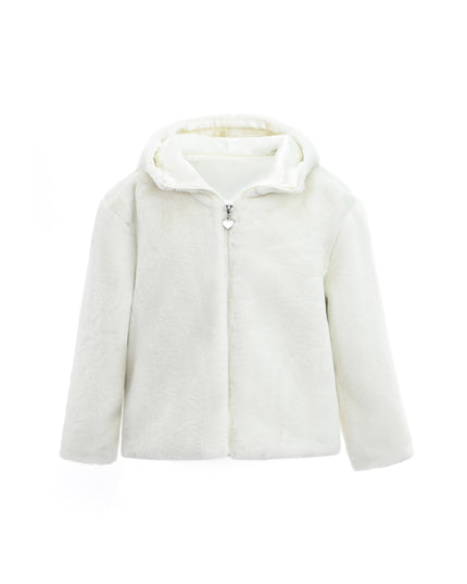 kids atelier tulleen Plush Hooded Jacket