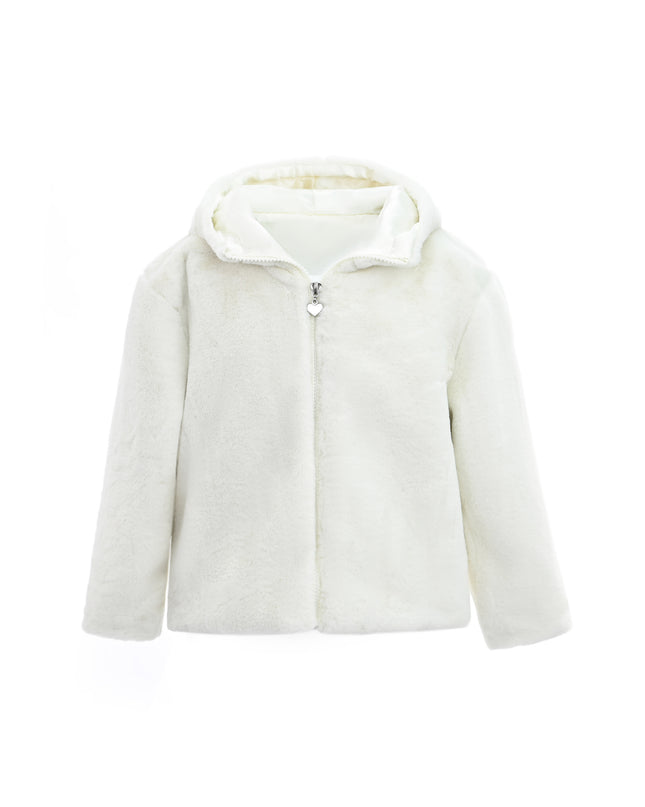 kids atelier tulleen Plush Hooded Jacket