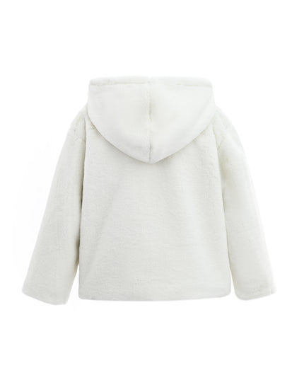 kids atelier tulleen Plush Hooded Jacket