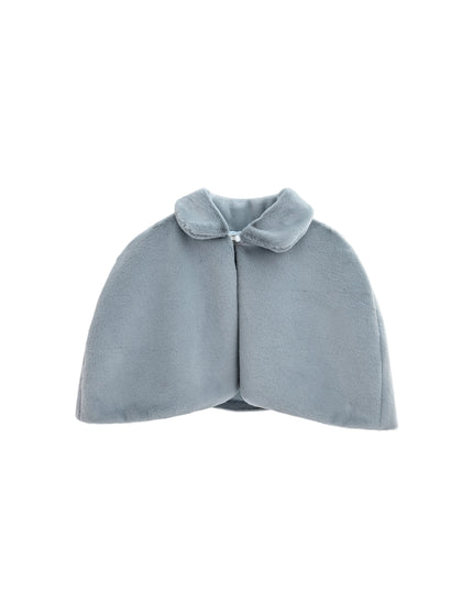 kids atelier tulleen  blue Faux Fur Cape
