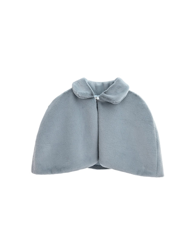 kids atelier tulleen  blue Faux Fur Cape