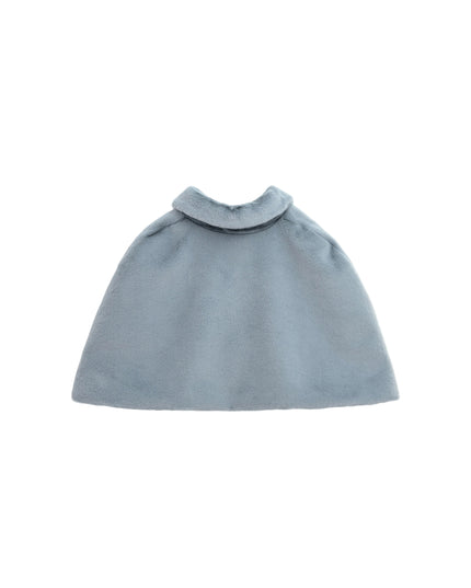 kids atelier tulleen  blue Faux Fur Cape