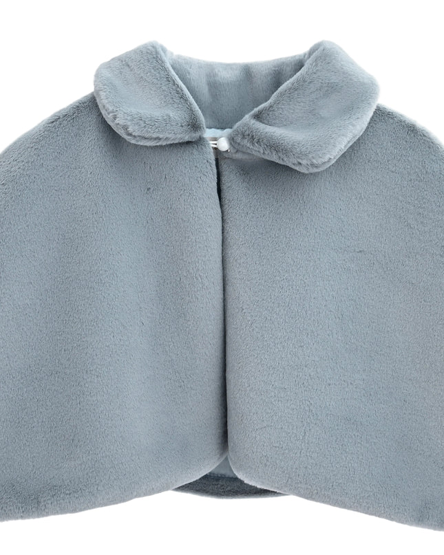 kids atelier tulleen  blue Faux Fur Cape
