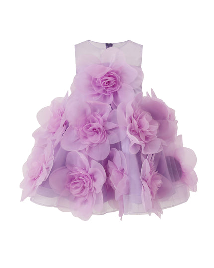 kids atelier tulleen Purple Briellea Embellished Sleeveless Dress