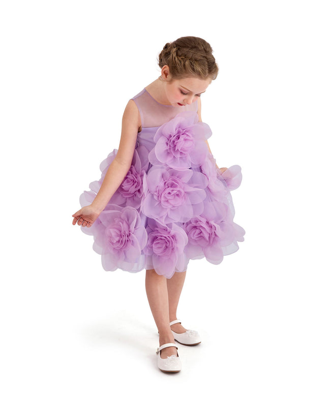 kids atelier tulleen Purple Briellea Embellished Sleeveless Dress