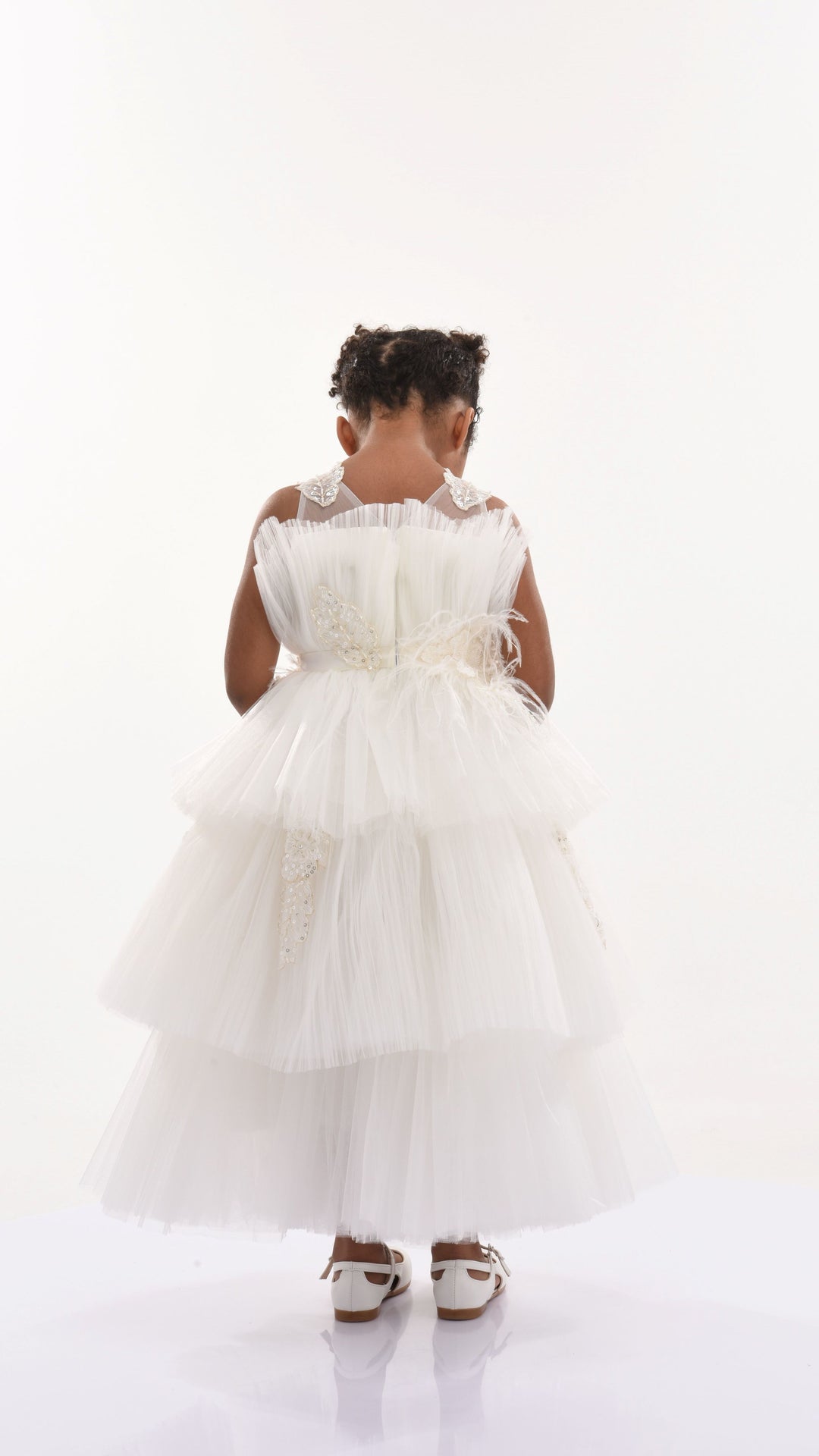 White Zayante Tiered Dress