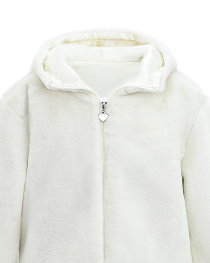 kids atelier tulleen Plush Hooded Jacket