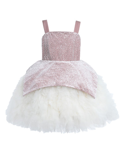 kids atelier tulleen Pink Glitter & Tulle Celebration Dress