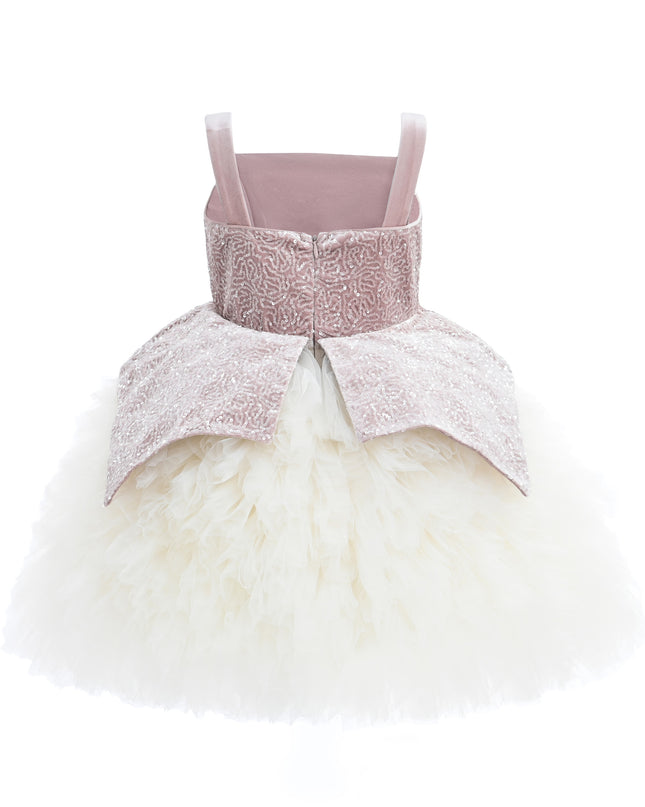 kids atelier tulleen Pink Glitter & Tulle Celebration Dress