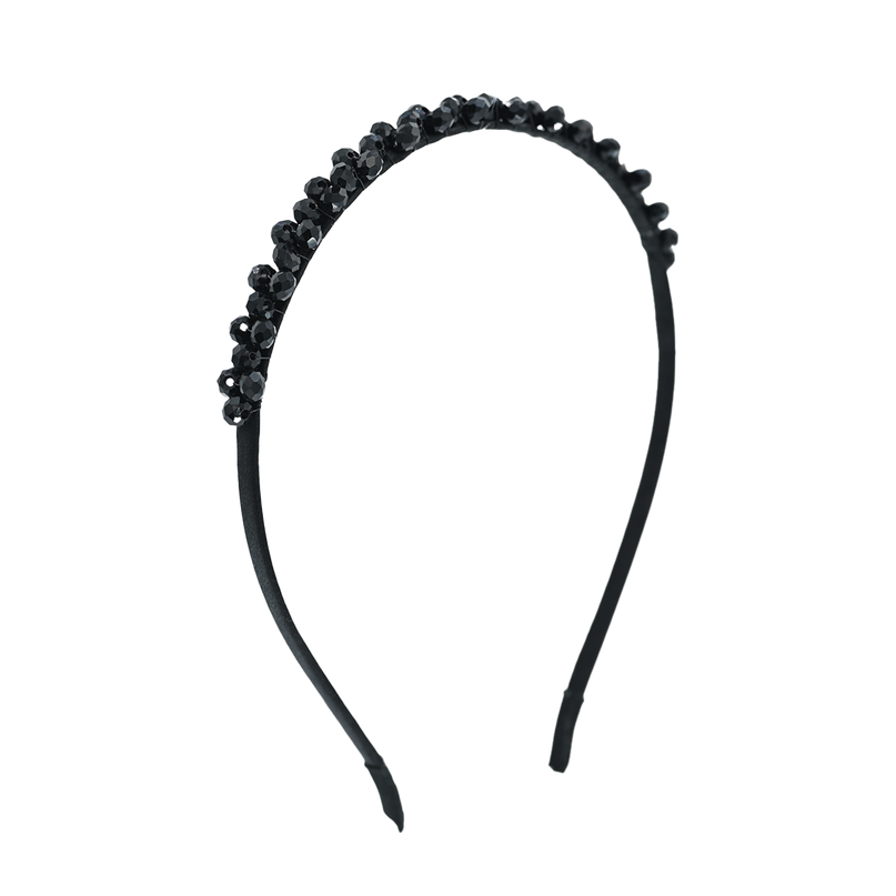 Black Onyx Clover Headband
