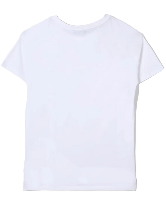 Balmain-Uni SS Tee w/ Vintage Logo-BW8P21-Z0116-100CE-White