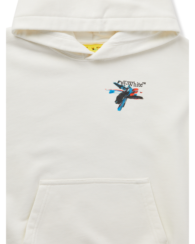 Kids Atelier-Off White-White Paint Arrow Hoodie