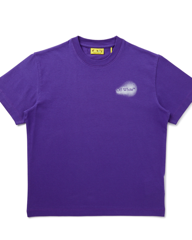 Kids atelier-Off White-Purple Arrow Spray T-shirt
