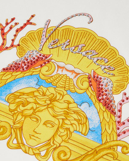 kidsatelier-versace-Studded-Medusa-Coral-Kids-T-Shirt