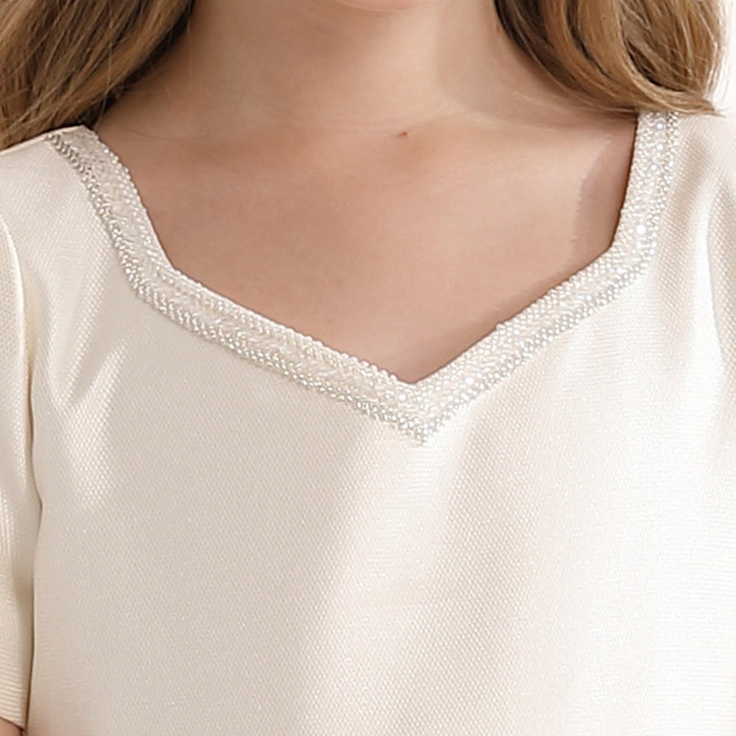 Ivory Accented Yvette Dress