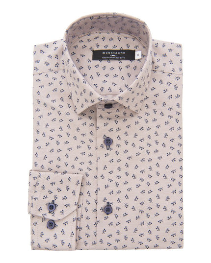 MOUSTACHE-22M07-BEIGE-MINI DANDELION PRINT SHIRT