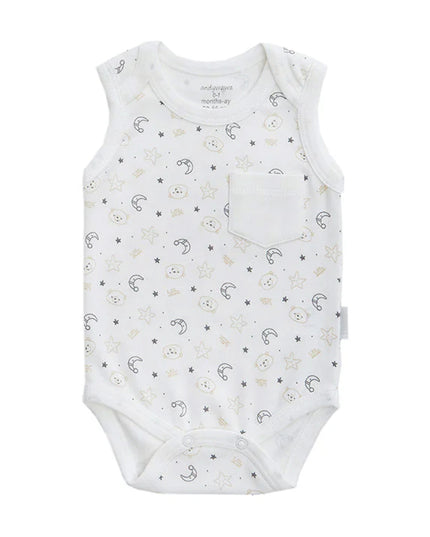 kids atelier andywawa White 2pc LWB Bodysuit Set