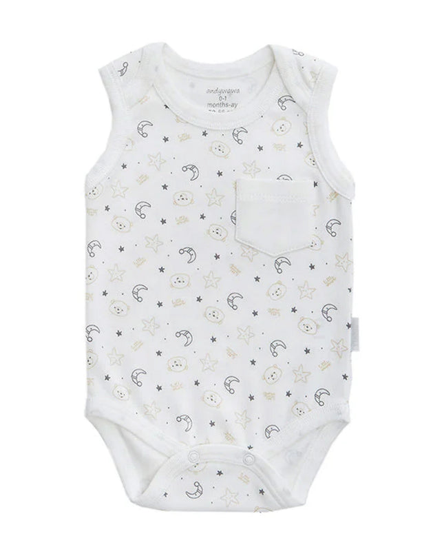 kids atelier andywawa White 2pc LWB Bodysuit Set