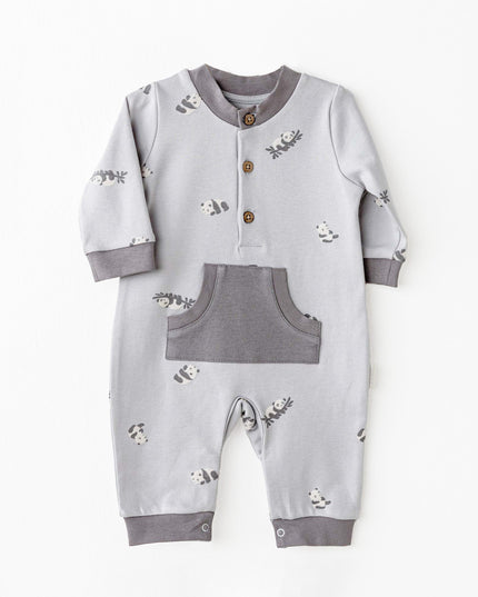 kids atelier andy wawa Panda Pocket Romper