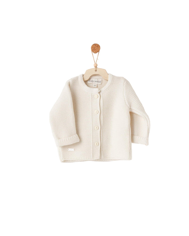 Kids Atelier Andy Wawa Cream Knit Cardigan