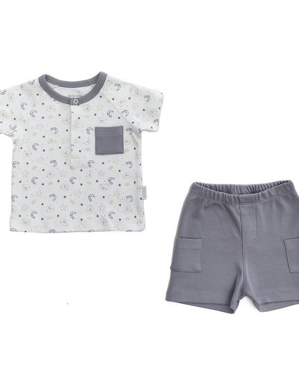 Andy Wawa-GREY-BABY SET 2 PCS SET LITTLE WAWA BEAR-AC22771