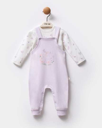 Liliac Growing Butterfly One-Piece Set