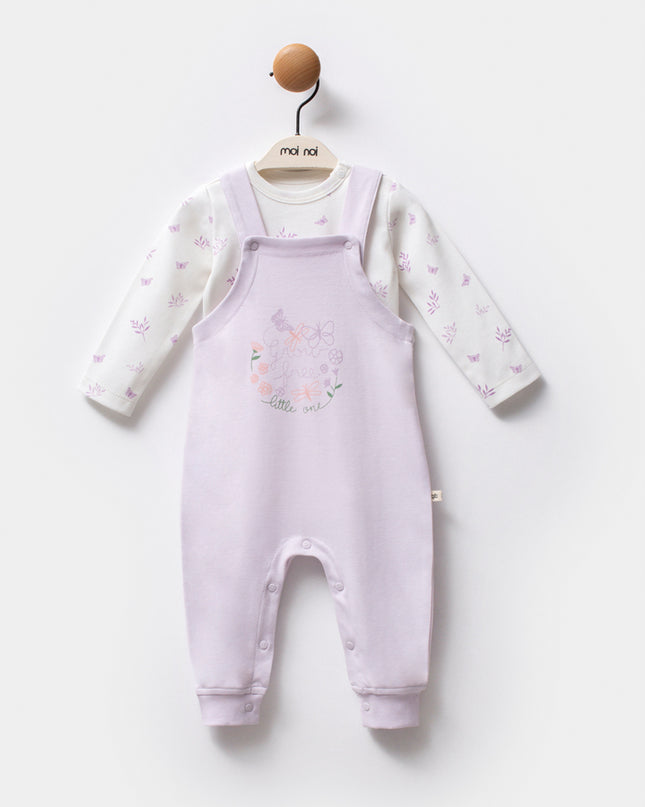 Liliac Growing Butterfly One-Piece Set