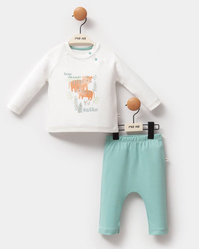 Teal Tiger Outfit Set