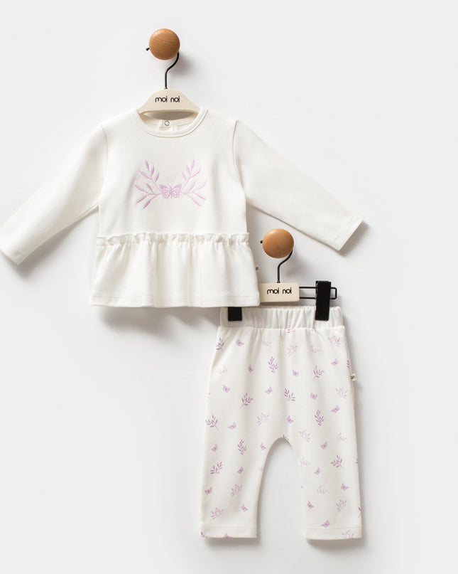 Pink Butterfly Outfit Set