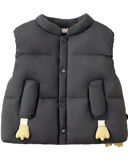 kids atelier banblu Dark Gray Cartoon Hands Vest