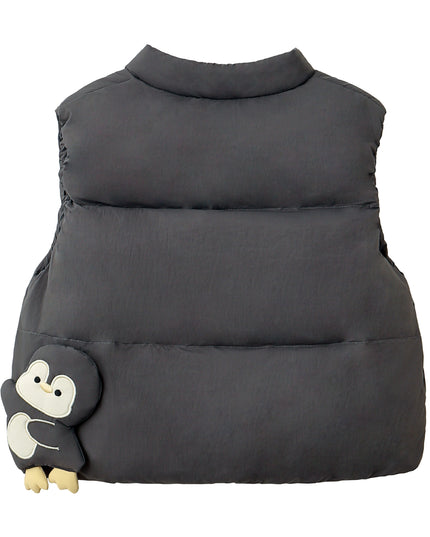 kids atelier banblu Dark Gray Cartoon Hands Vest