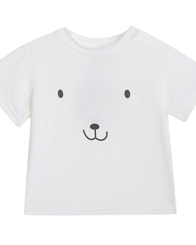 kids atelier banblu White Smile Checkered Set