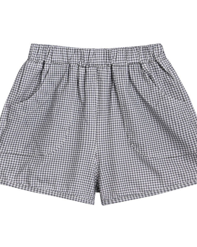 kids atelier banblu White Smile Checkered Set