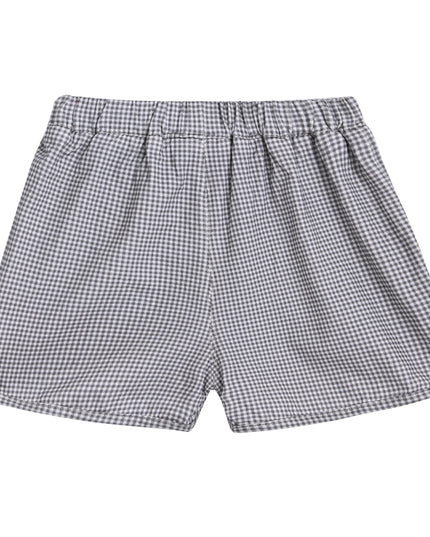 kids atelier banblu White Smile Checkered Set