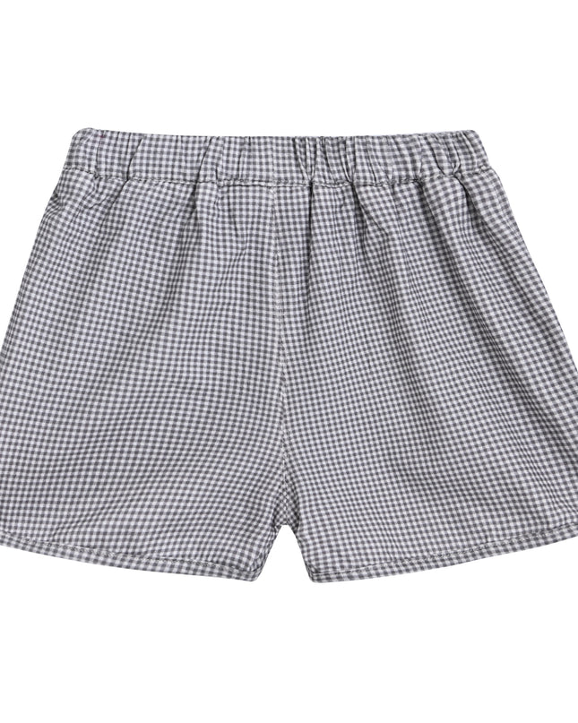kids atelier banblu White Smile Checkered Set