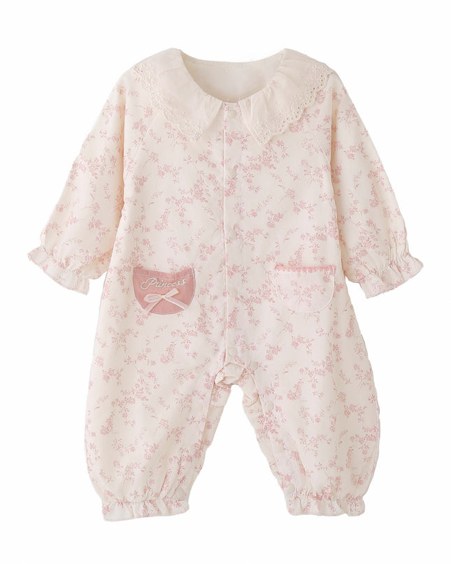 kids atelier banblu Pink Princess Floral Romper