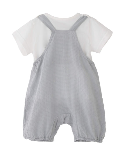 kids atelier banblu Gray Rocking Horse Romper