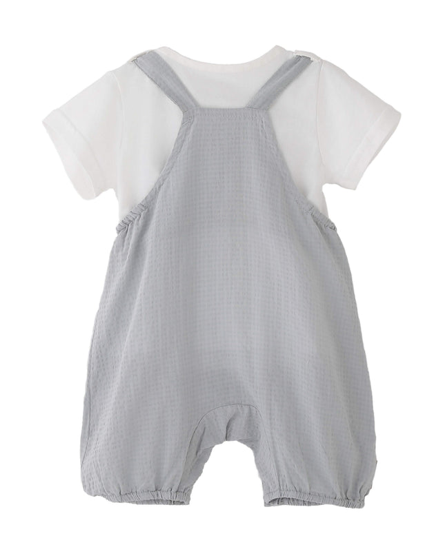 kids atelier banblu Gray Rocking Horse Romper