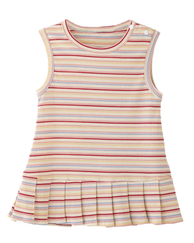 kids atelier banblu Orange Stripe Bunny Dress