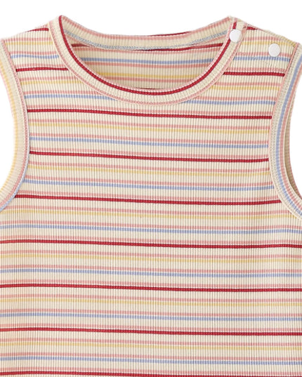 kids atelier banblu Orange Stripe Bunny Dress