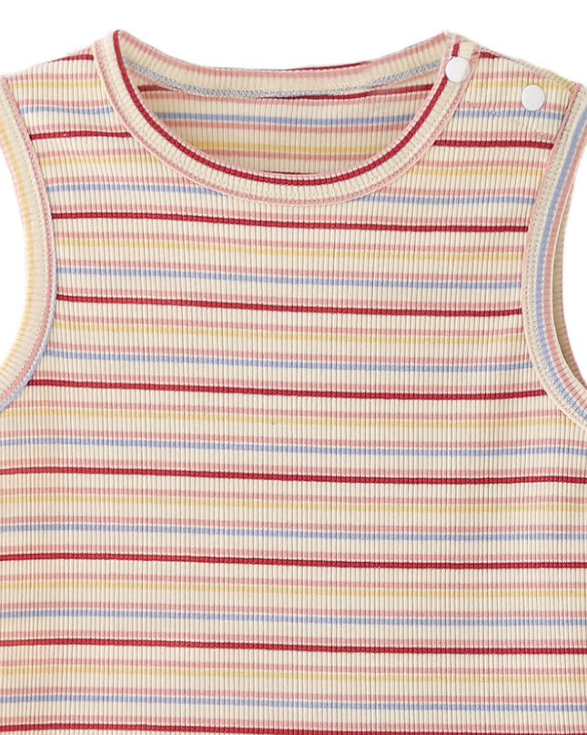 kids atelier banblu Orange Stripe Bunny Dress