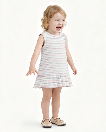Pink Stripe Bunny Dress