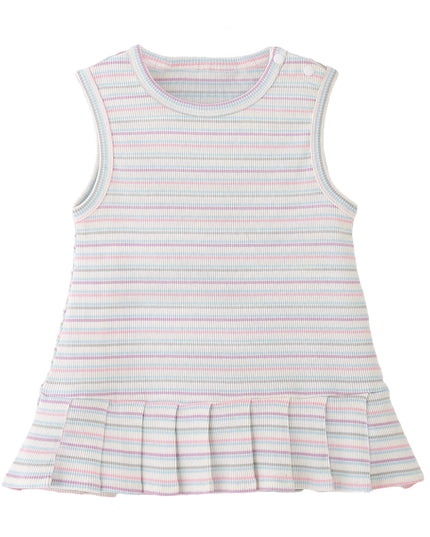 kids atelier banblu Pink Stripe Bunny Dress