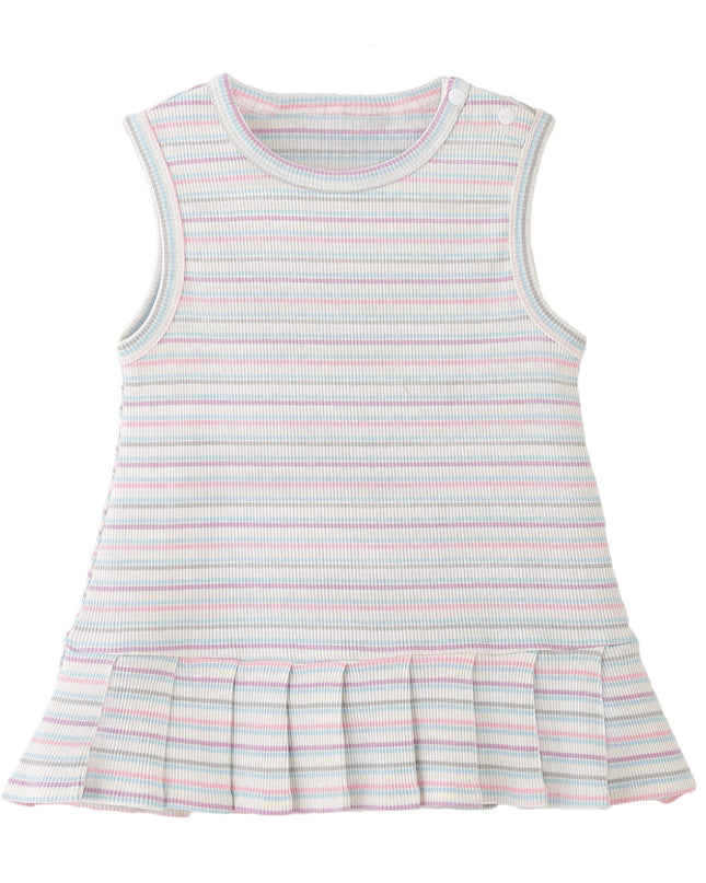 kids atelier banblu Pink Stripe Bunny Dress
