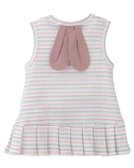 kids atelier banblu Pink Stripe Bunny Dress