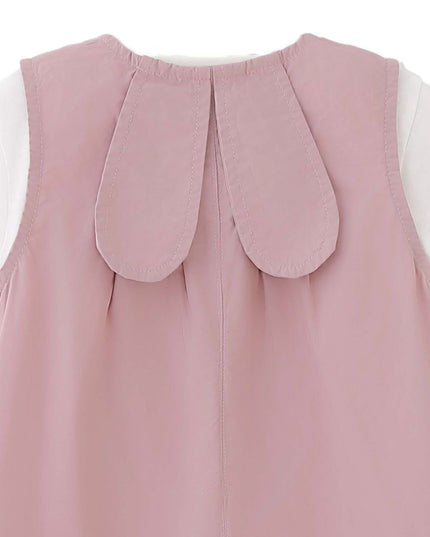 kids atelier banblu Pink Button Romper Set