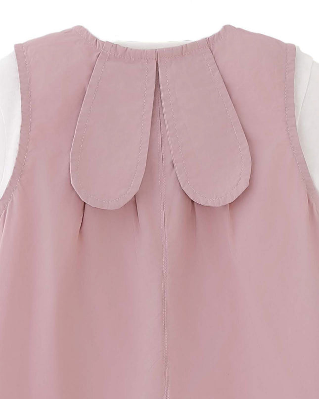 kids atelier banblu Pink Button Romper Set