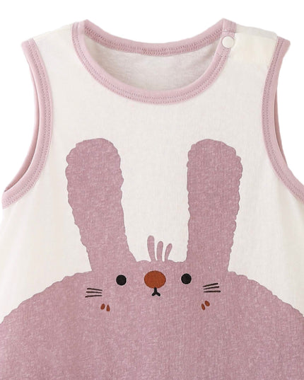 kids atelier banblu White Bunny Pleated Dress